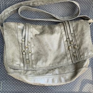 Matt & Nat khaki vegan leather messenger bag
